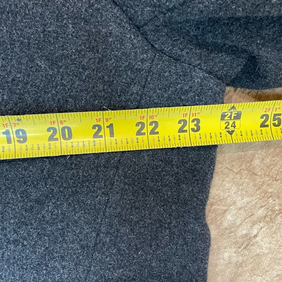 ST. JOHN'S BAY Wool Jacket Pea Coat Overcoat Mens Size M Color Dark Gray - Picture 8 of 9